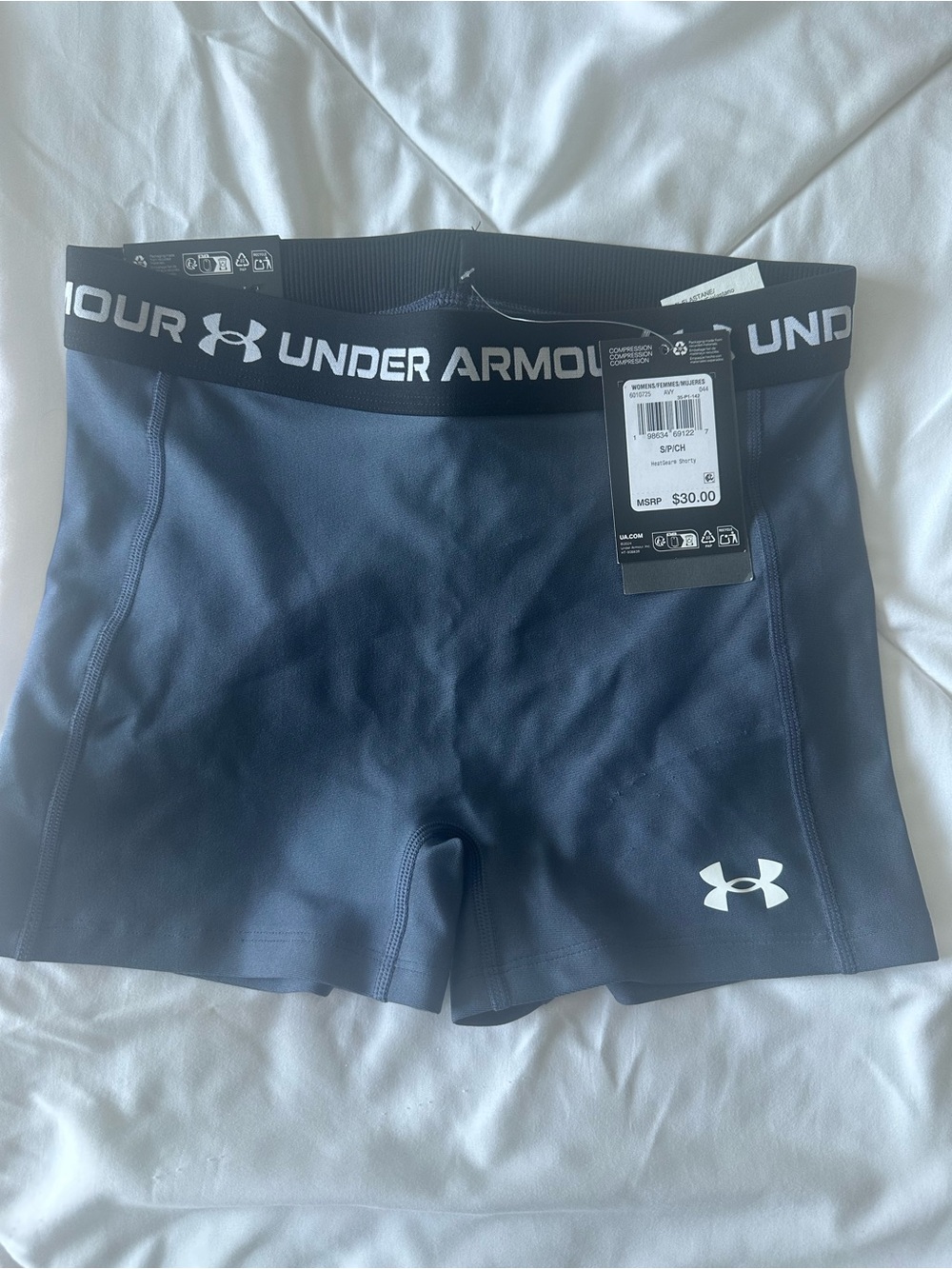 Under Armour Women's Navy Compression Shorts